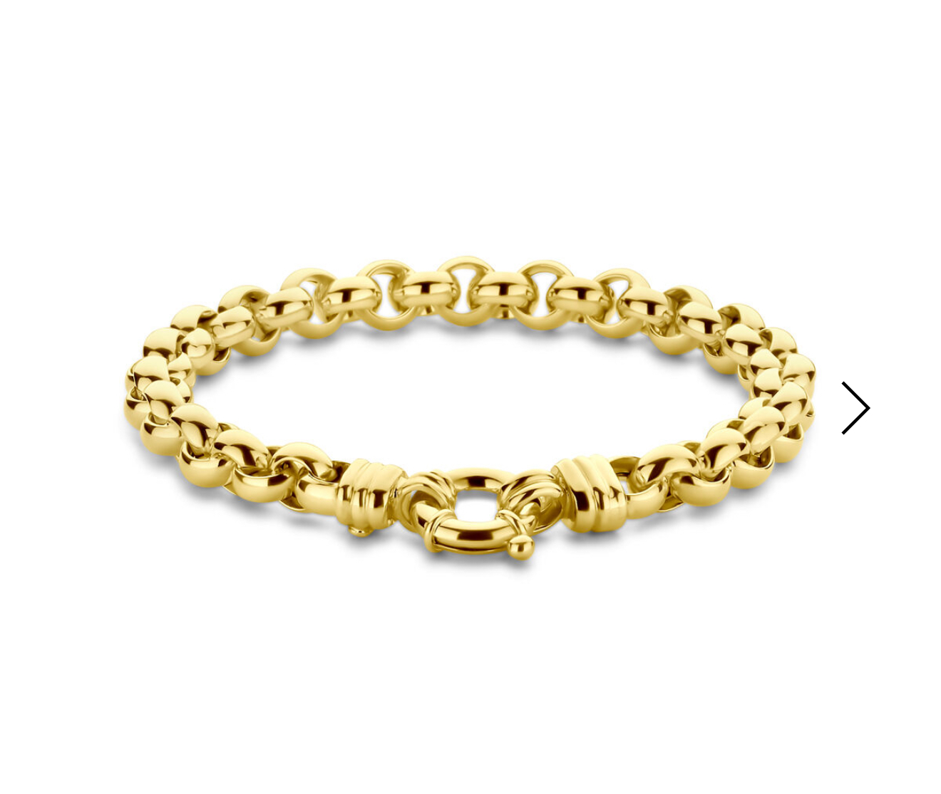 14krt gouden armband jasseron 7 mm 19 cm